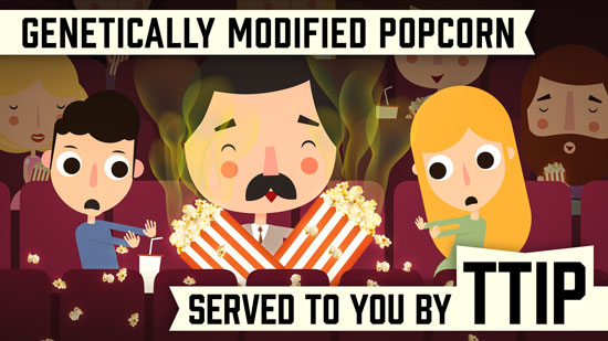 Genetically modified popcorn