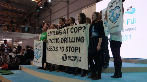 Natur Og Ungdom highlight Norway's arctic drilling at COP23
